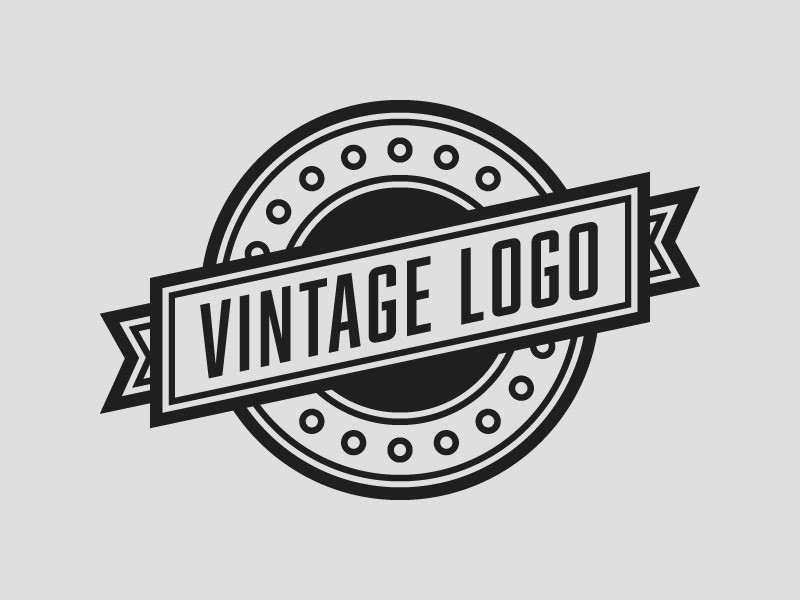 Vintage Logo Template RainbowLogos